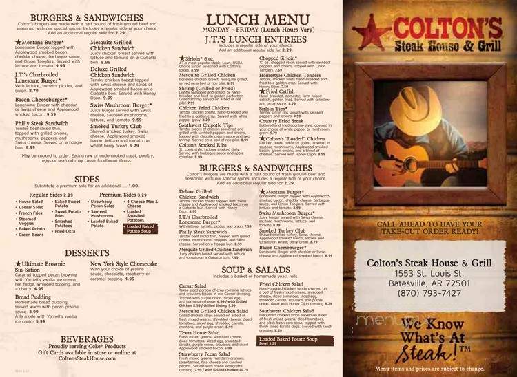 Colton's Steakhouse & Grill - Batesville, AR