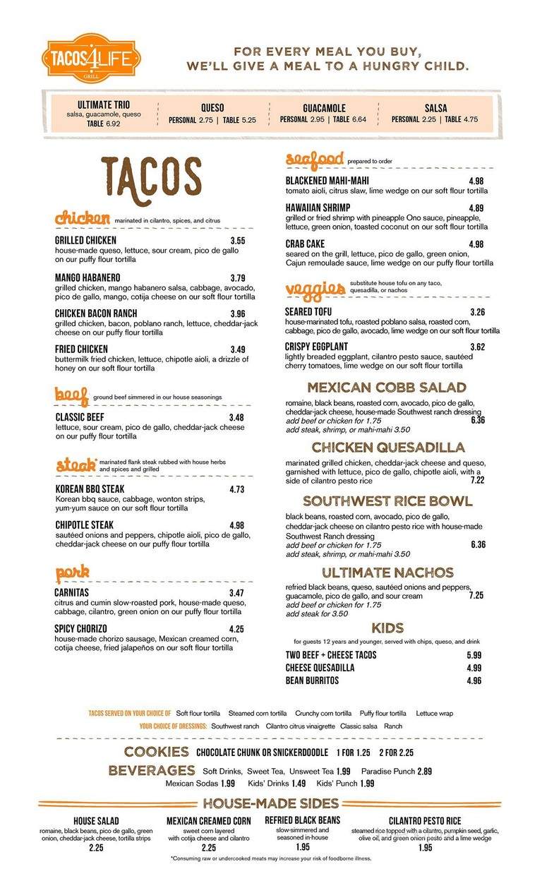 Tacos 4 Life Grill - Fayetteville, AR