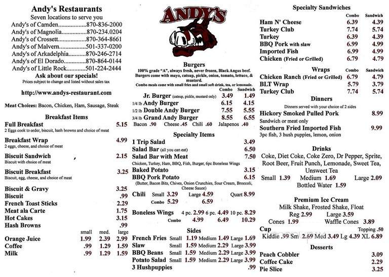 Andy's of Malvern - Malvern, AR