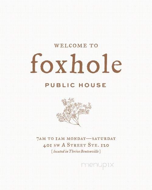 Foxhole Public House - Bentonville, AR