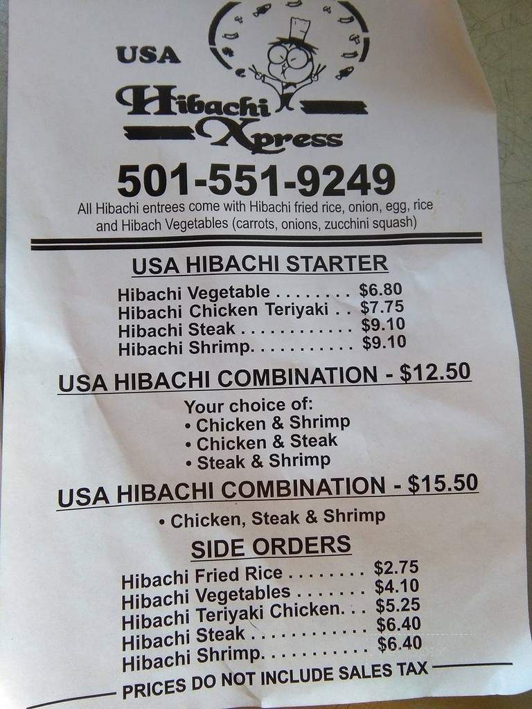 Usa Hibachi Express - Wynne, AR