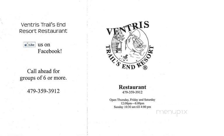 The Restaurant at Ventris Trail's End Resort - Garfield, AR