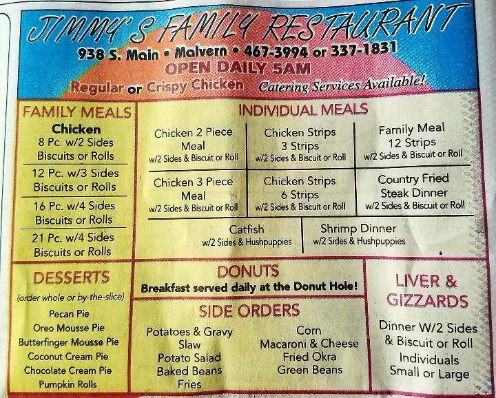 Jimmy's Family Restaurant - Malvern, AR