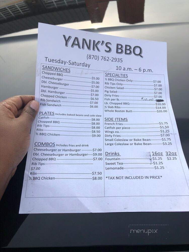 Yanks Famous Barbeque - Blytheville, AR