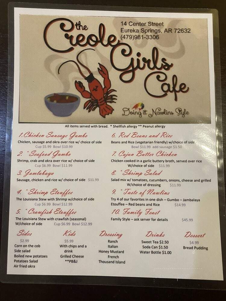 The Creole Girls Cafe - Eureka Springs, AR