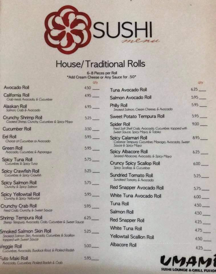 Umami: Sushi Lounge and Grill Fusion - Conway, AR