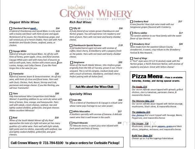 Crown Winery - Humboldt, TN
