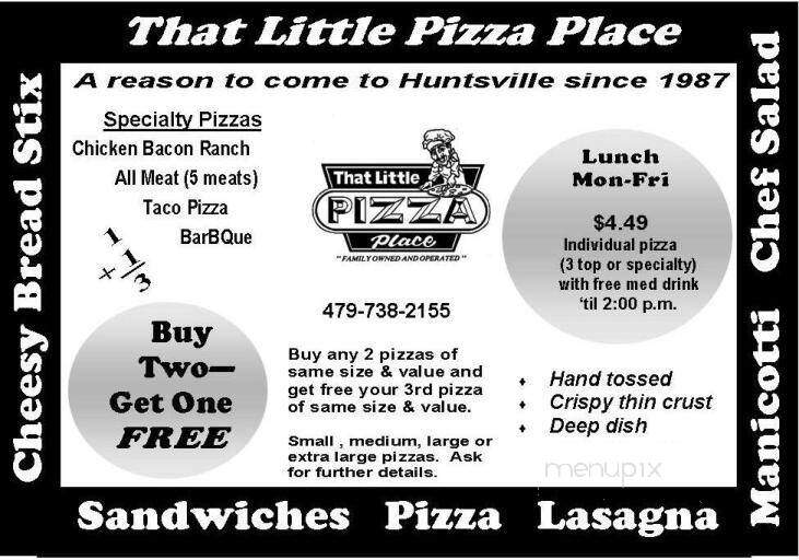 That Little Pizza Place - Huntsville, AR