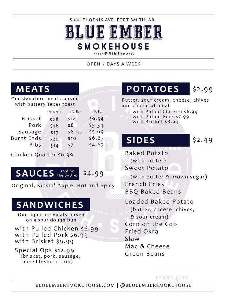 Blue Ember Smokehouse - Fort Smith, AR