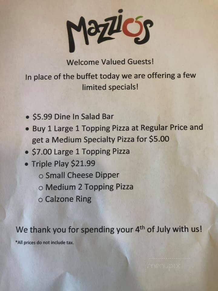 Mazzio's Pizza - Monticello, AR