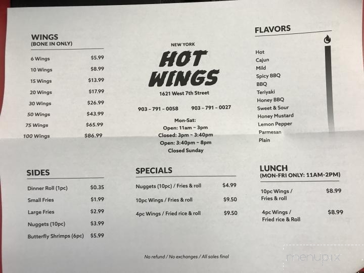 New York Hot Wings - Texarkana, TX