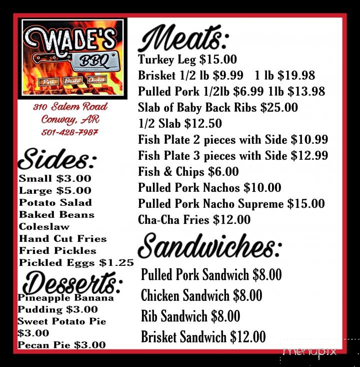 Wade's BBQ - Conway, AR