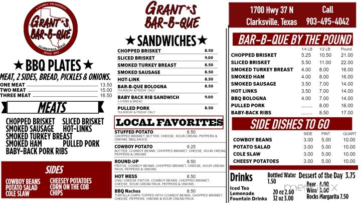 Grant's Bar-B-Que - Clarksville, TX