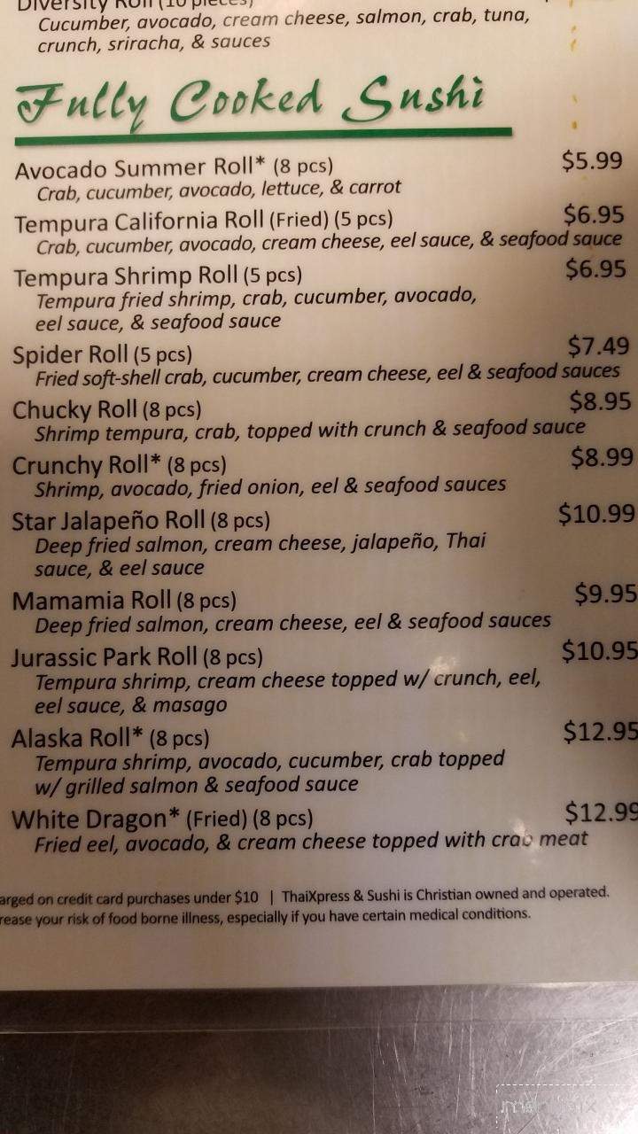 Thai Xpress and Sushi - Ozark, MO